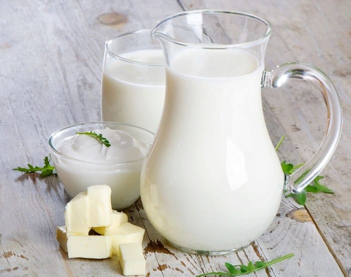 Các sản phẩm sữa có thể chứa chất béo bão hòa góp phần gây viêm