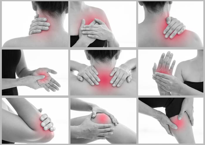 Bệnh lí cơ xương khớp có thể gây đau trên nhiều vị trí